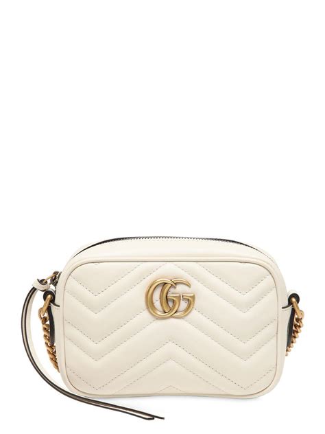 gucci printed leather camera bag